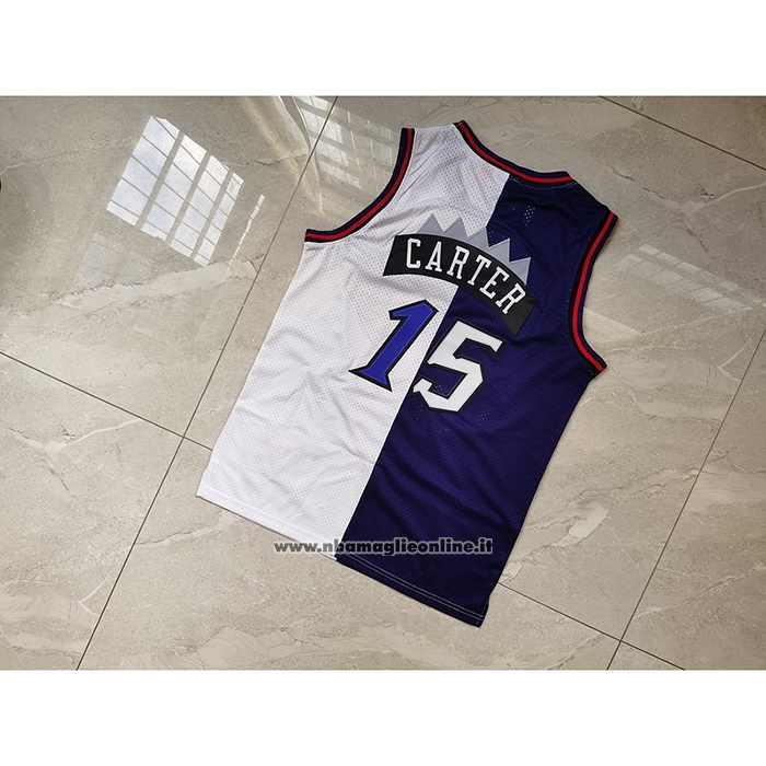 Maglia Toronto Raptors Vince Carter #15 Split Edition Viola Bianco